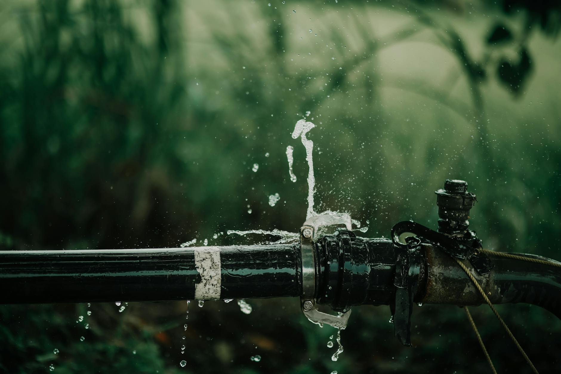 Leak repair plumbing work